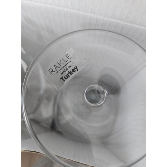 Rakle Bliss Wine Glasses Perla White Bow Design - Set of 4 ***BRAND NEW - Picture 5 of 12
